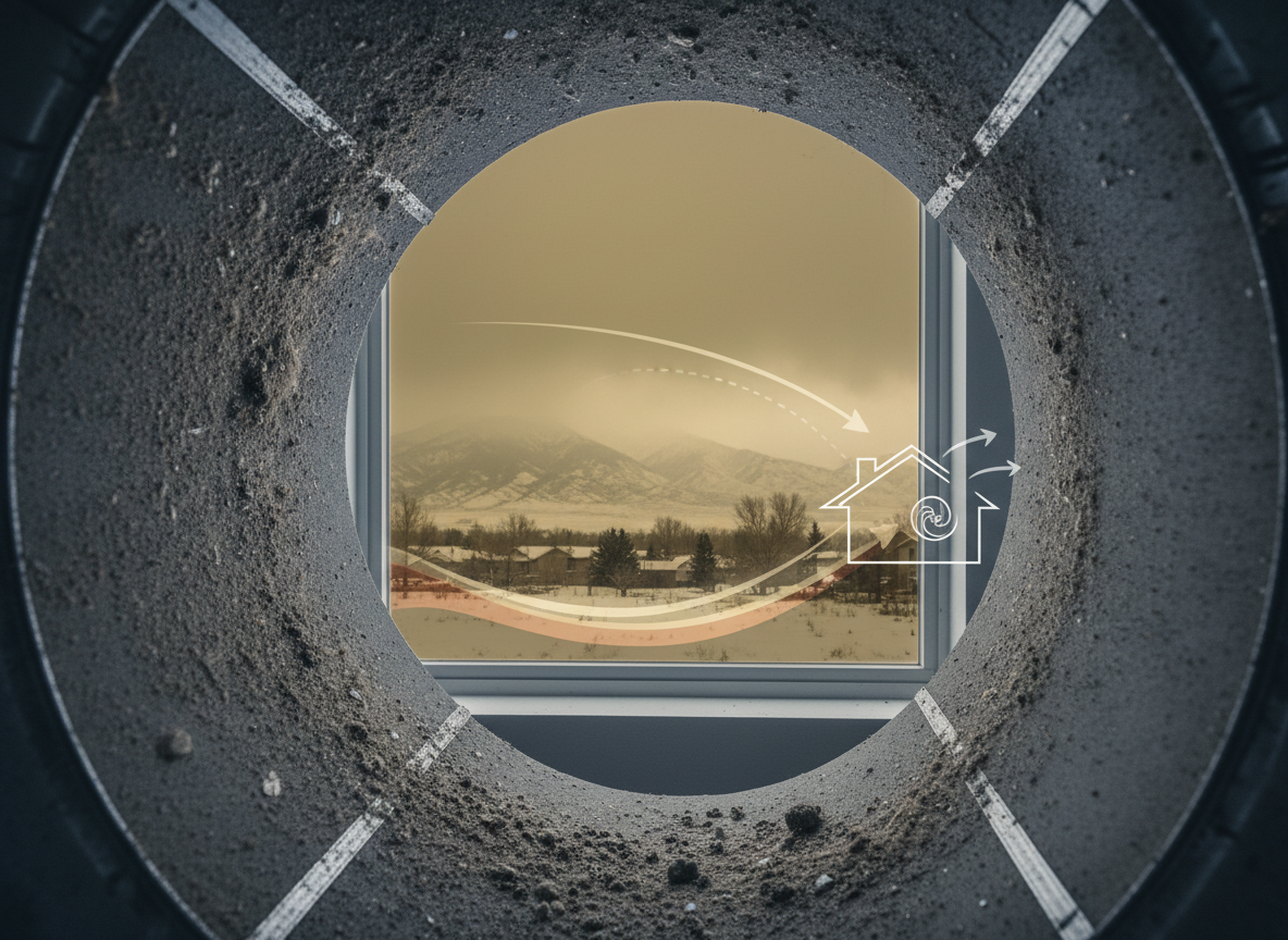 How Holladay's Winter Inversions Trap Dust in Air Ducts
