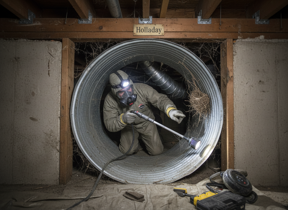 Step-by-Step Check for Debris in Holladay Crawl-Space Ducts